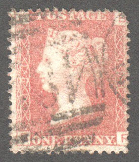 Great Britain Scott 33 Used Plate 191 - BF - Click Image to Close